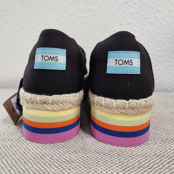 TOMS Womens Alpargata Platform Rope High Slip On Size 9 - Picture 2 of 9